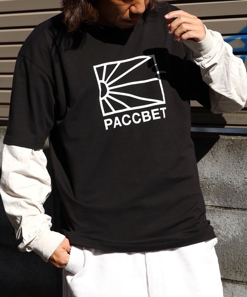 「RASSVET / PACCBET」 半袖Tシャツ M ブラック メンズ_画像1