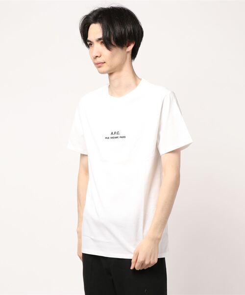 「A.P.C.」 半袖Tシャツ X-SMALL ホワイト メンズ_画像1