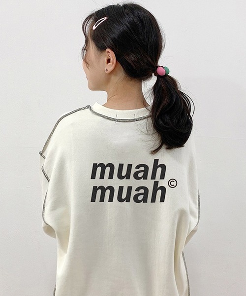 「muahmuah」 半袖Tシャツ FREE アイボリー レディース_画像1