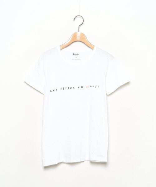 「Rouje」 半袖Tシャツ「mylittleboxコラボ」 - ホワイト レディース_画像1