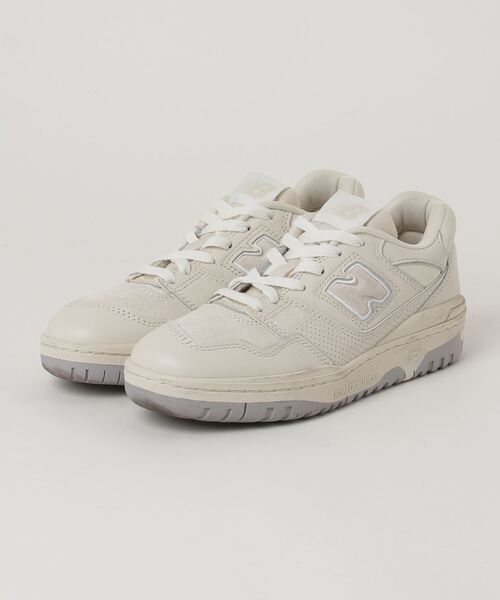 「New Balance」 ローカットスニーカー 24.0cm ベージュ メンズ_画像1