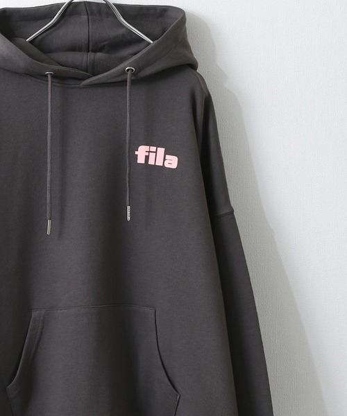 「FILA」 プルオーバーパーカー X-LARGE グレー レディース_画像1