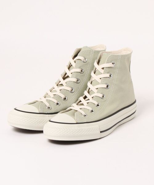 「CONVERSE」 ハイカットスニーカー 24.0cm カーキ レディース_画像1