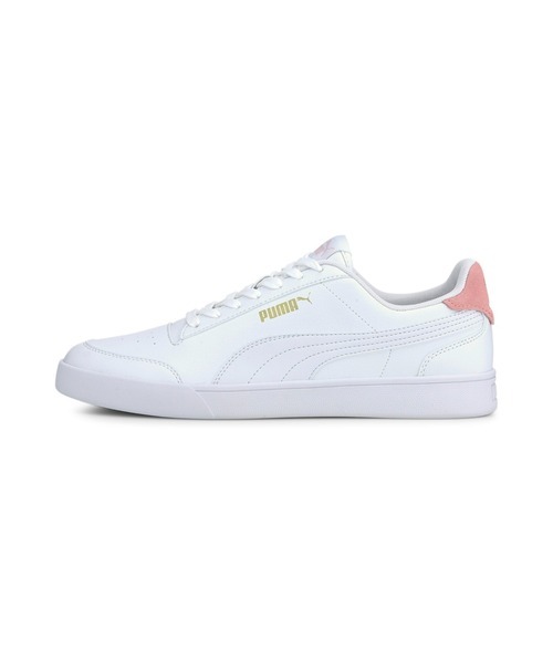 「PUMA」 ローカットスニーカー 23.0cm ホワイト×ピンク メンズ_画像1