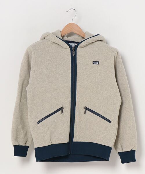 「THE NORTH FACE」 ジップアップパーカー S ベージュ レディース_画像1