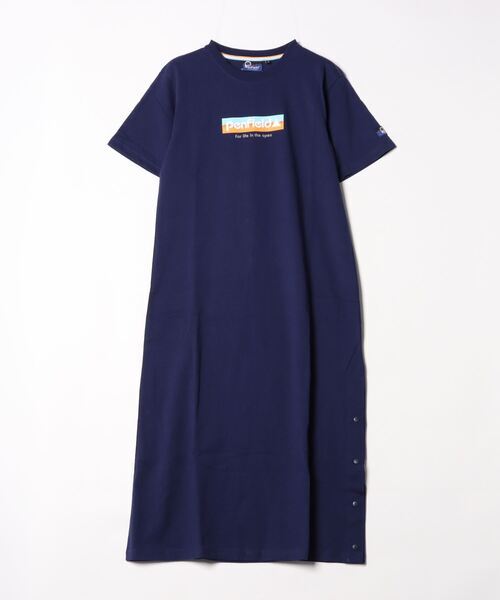 「PENFIELD USA」 Tシャツワンピース M ネイビー レディース_画像1