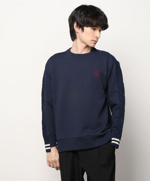 「The DUFFER of ST.GEORGE」 スウェットカットソー LARGE ネイビー メンズ_画像1