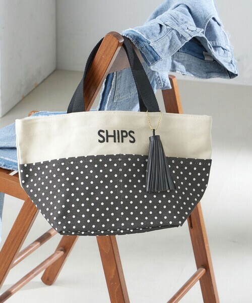 「SHIPS」 トートバッグ ONE SIZE ダークグレー レディース_画像1