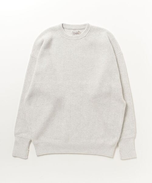 「Steven Alan」 長袖ニット L ライトグレー メンズ_画像1