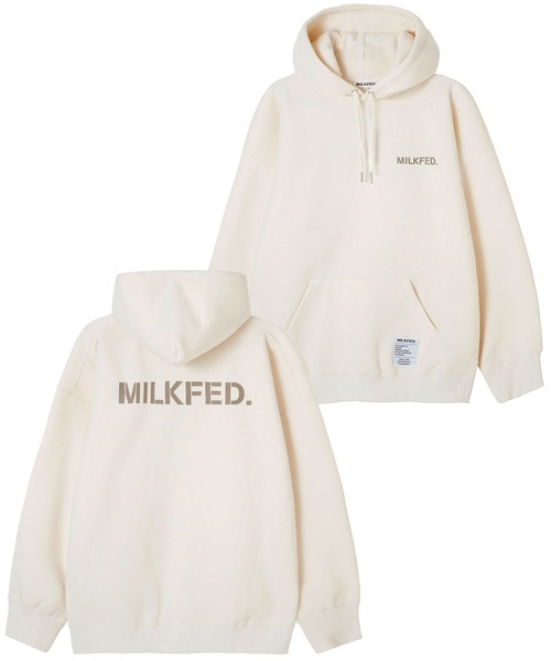 「MILKFED.」 プルオーバーパーカー L オフホワイト レディース_画像1