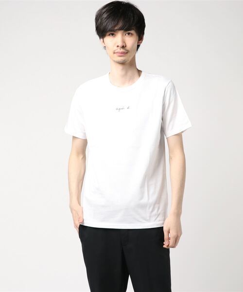 「agnes b.」 半袖Tシャツ 3 ホワイト メンズ_画像1