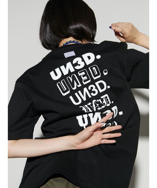 「UN3D.」 「TANG TANG」半袖Tシャツ 38 ブラック レディース_画像1