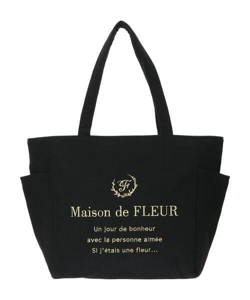 「Maison de FLEUR」 トートバッグ FREE ブラック レディースの画像1