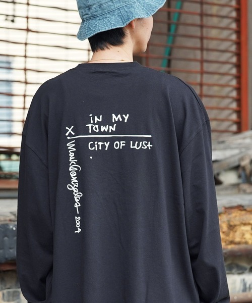 「Mark Gonzales」 長袖Tシャツ MEDIUM ブラック メンズ_画像1