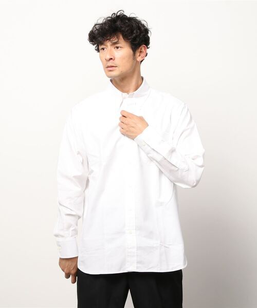 「BEAMS F」 「GAMBERT CUSTOM SHIRT」長袖シャツ 15 ホワイト メンズ_画像1