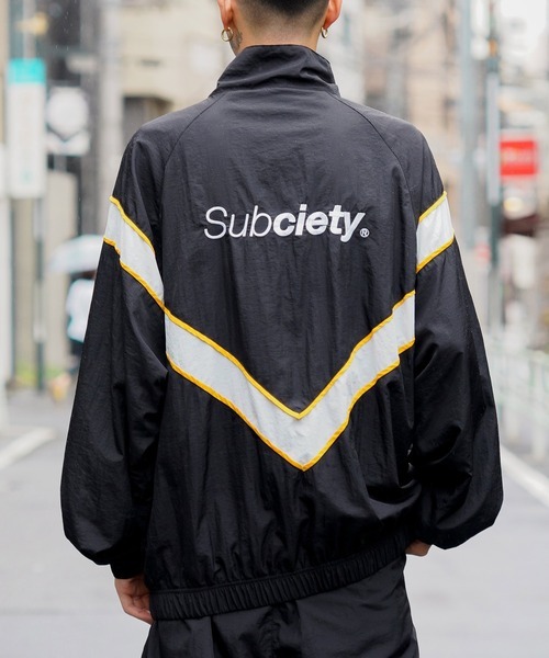 「Subciety」 ナイロンブルゾン X-LARGE ブラック メンズ_画像1