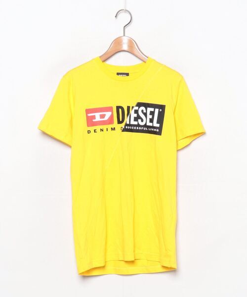「DIESEL」 半袖Tシャツ SMALL イエロー メンズ_画像1