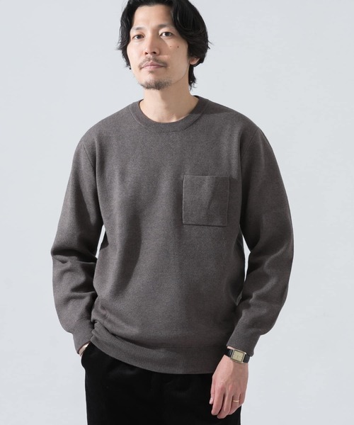 「URBAN RESEARCH ROSSO MEN」 長袖ニット X-LARGE チャコールグレー メンズ_画像1