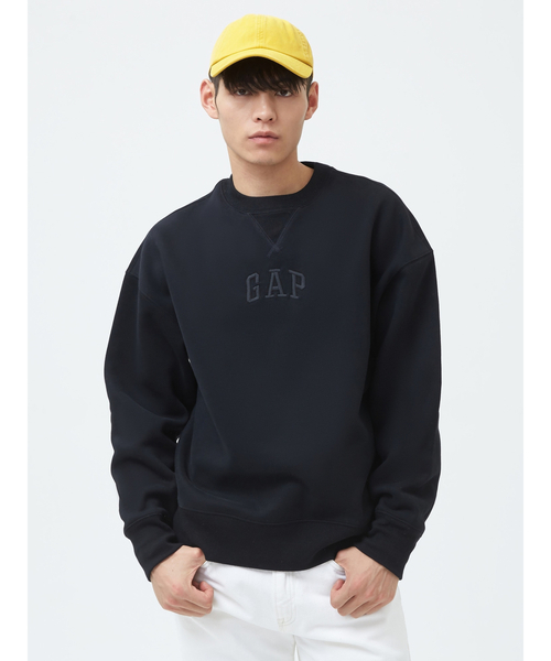 「GAP」 スウェットカットソー S ブラック メンズ_画像1