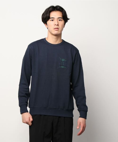 「The DUFFER of ST.GEORGE」 スウェットカットソー SMALL ネイビー メンズ_画像1