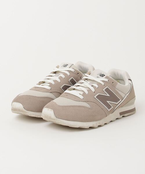 「New Balance」 ローカットスニーカー 23.5cm ベージュ レディース_画像1