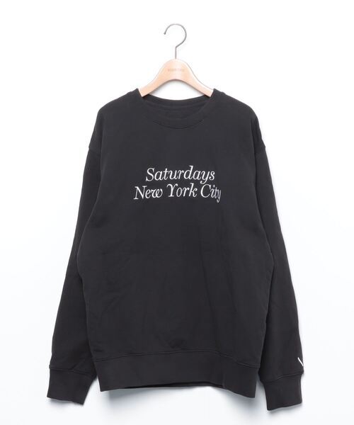 「Saturdays NYC」 スウェットカットソー L ブラック メンズ_画像1