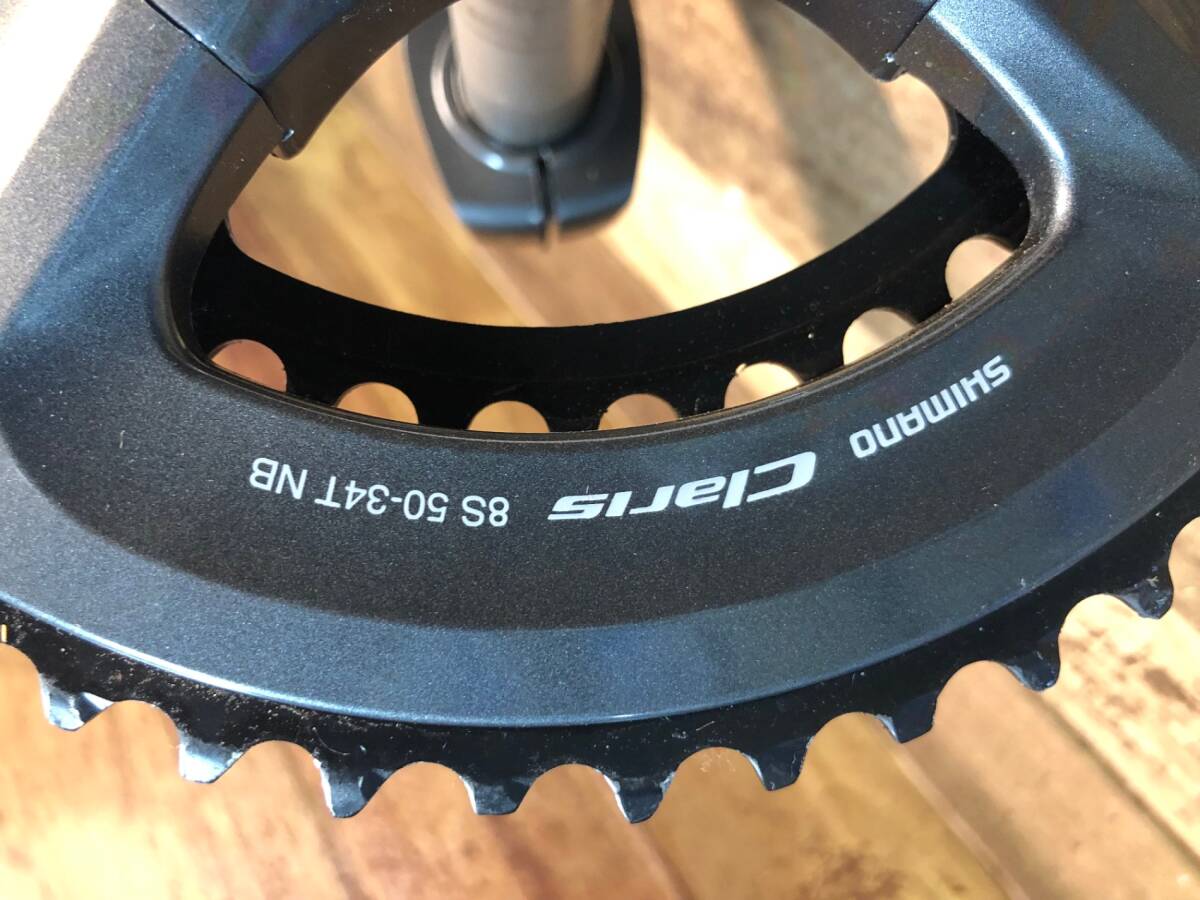 HR721 シマノ SHIMANO クラリス Claris FC-R2000 クランクセット 50/34T 170mm 8Sの画像3