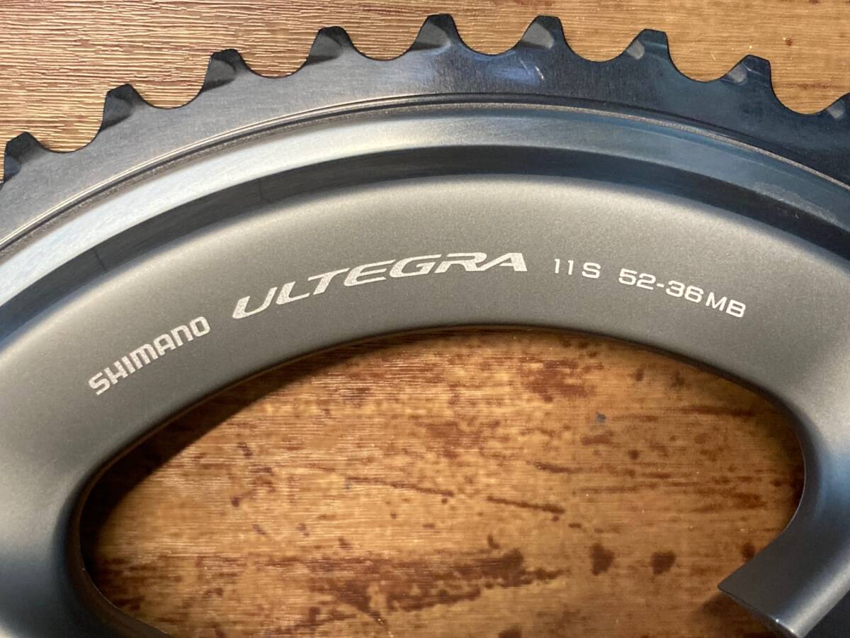 HS433 シマノ SHIMANO アルテグラ ULTEGRA チェーンリングセット FC-6800用 52/36T 11S 未使用_画像4