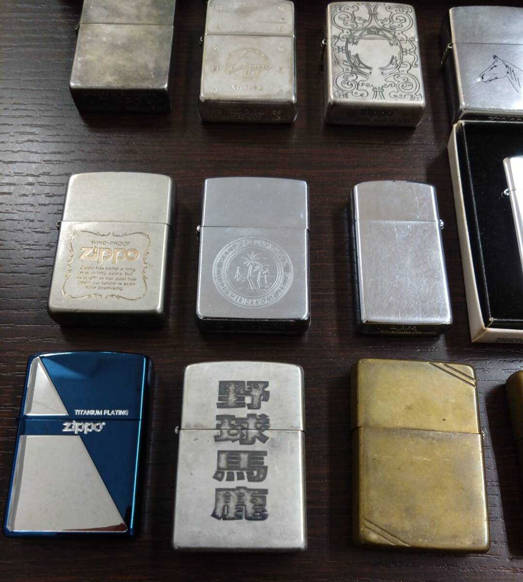 #23430 ZIPPO おまとめ 18個 ジッポー 海物語/MLB2006/USJ2001/madeinUSA/GUAM/ALASKA/チタンコーティング 限定あり 未使用あり 着火未確認の画像5