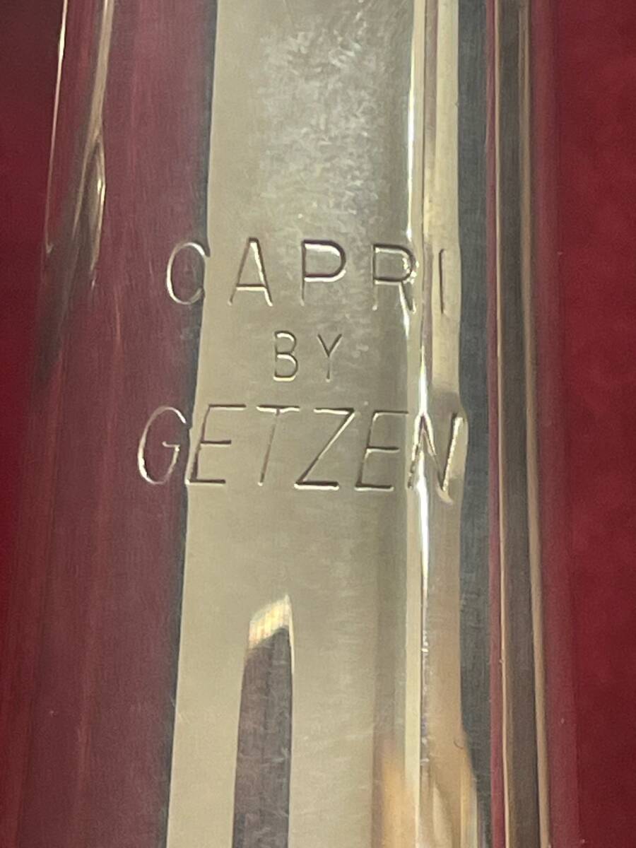 #26842 ★☆【ゲッツェン】CAPRI BY GETZEN トランペット 管楽器 シルバー 元箱 マウスピース2本 ☆★の画像5