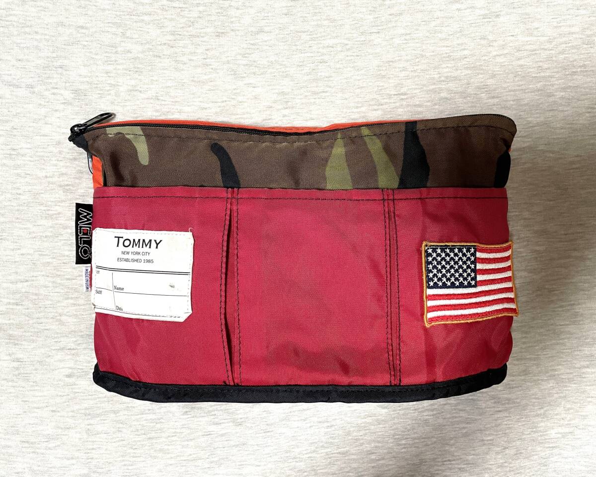 USA製 MELO × TOMMY コラボ ショルダーバッグ ポーチ OVAL SHAPED BAG M メロ トミー ヒルフィガー ダブルネーム アメリカ製 ラゲッジ_画像2