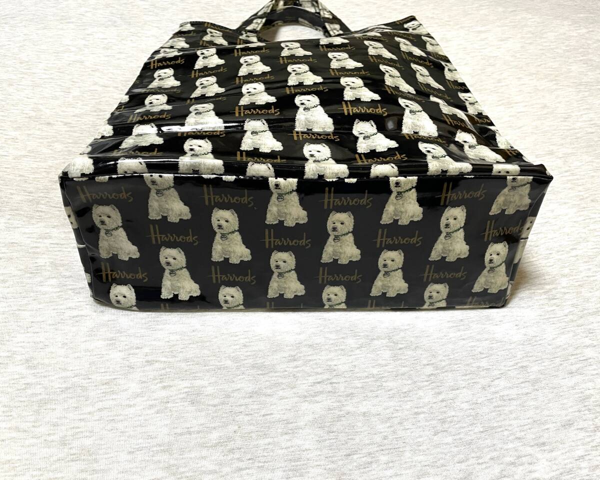  Harrods Logo waste ti dog pattern tote bag shopa- bag eko-bag Harrods Britain England Westie Dog Collection Shopper Bag