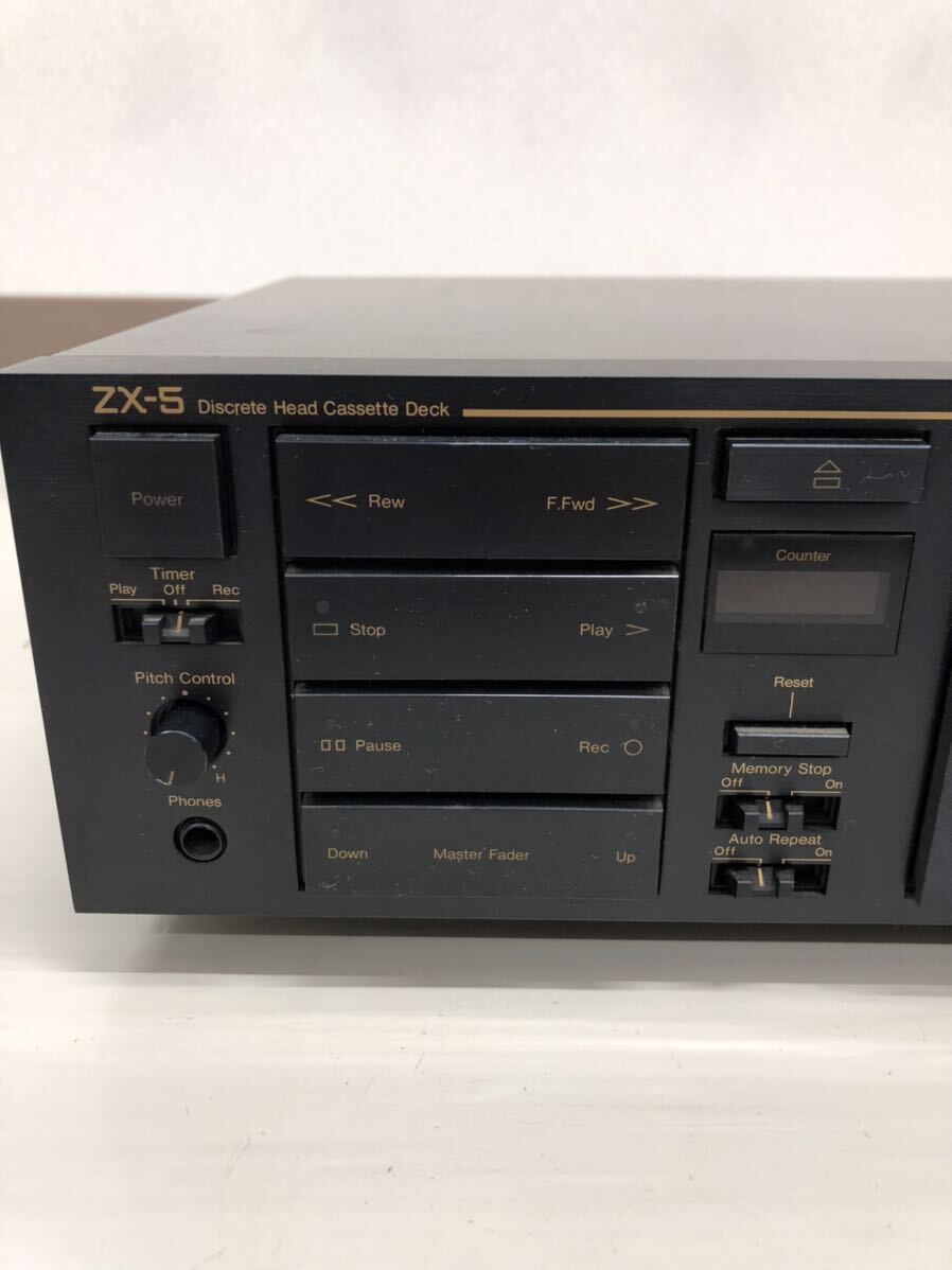 Nakamichi ナカミチ ZX-5 Discrete Head Cassette Deck カセットデッキ 通電ok 現状品 M2-23の画像6