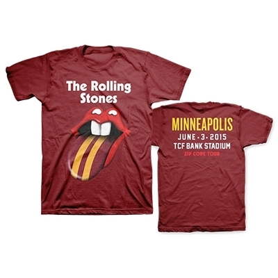 H723■ ザ・ローリングストーンズ 2015年 Zip Code 未開封 Tシャツ XLサイズ　ミネアポリス　The Rolling Stones_画像1