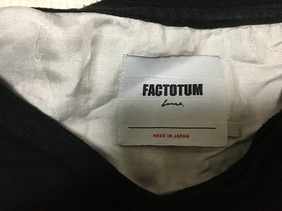 美品！FACTOTUM ファクトタム 切り替えTシャツ サイズ48 送料レターパックライト370円の画像6
