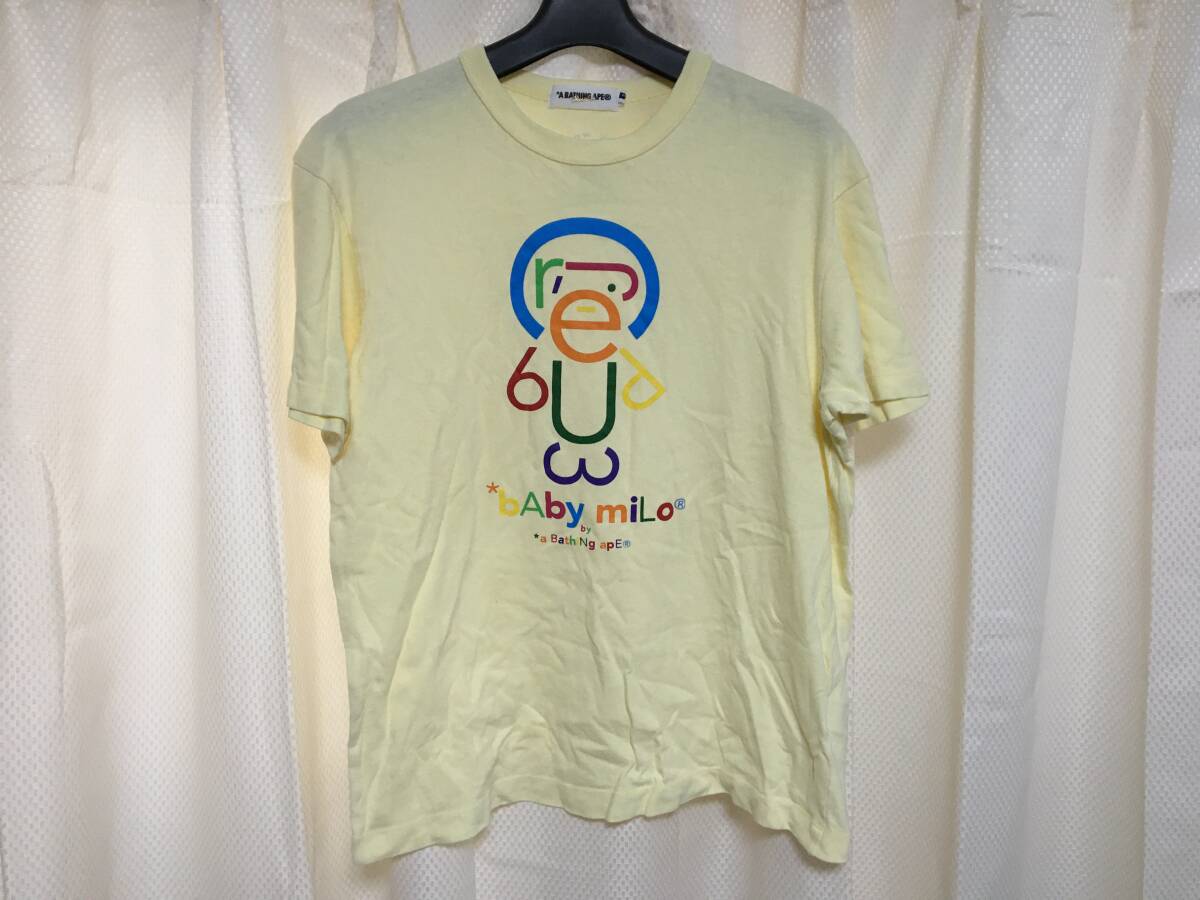 ☆A BATHING APE/アベイシングエイプ Tシャツ サイズM 日本製 送料レターパックライト370円の画像1
