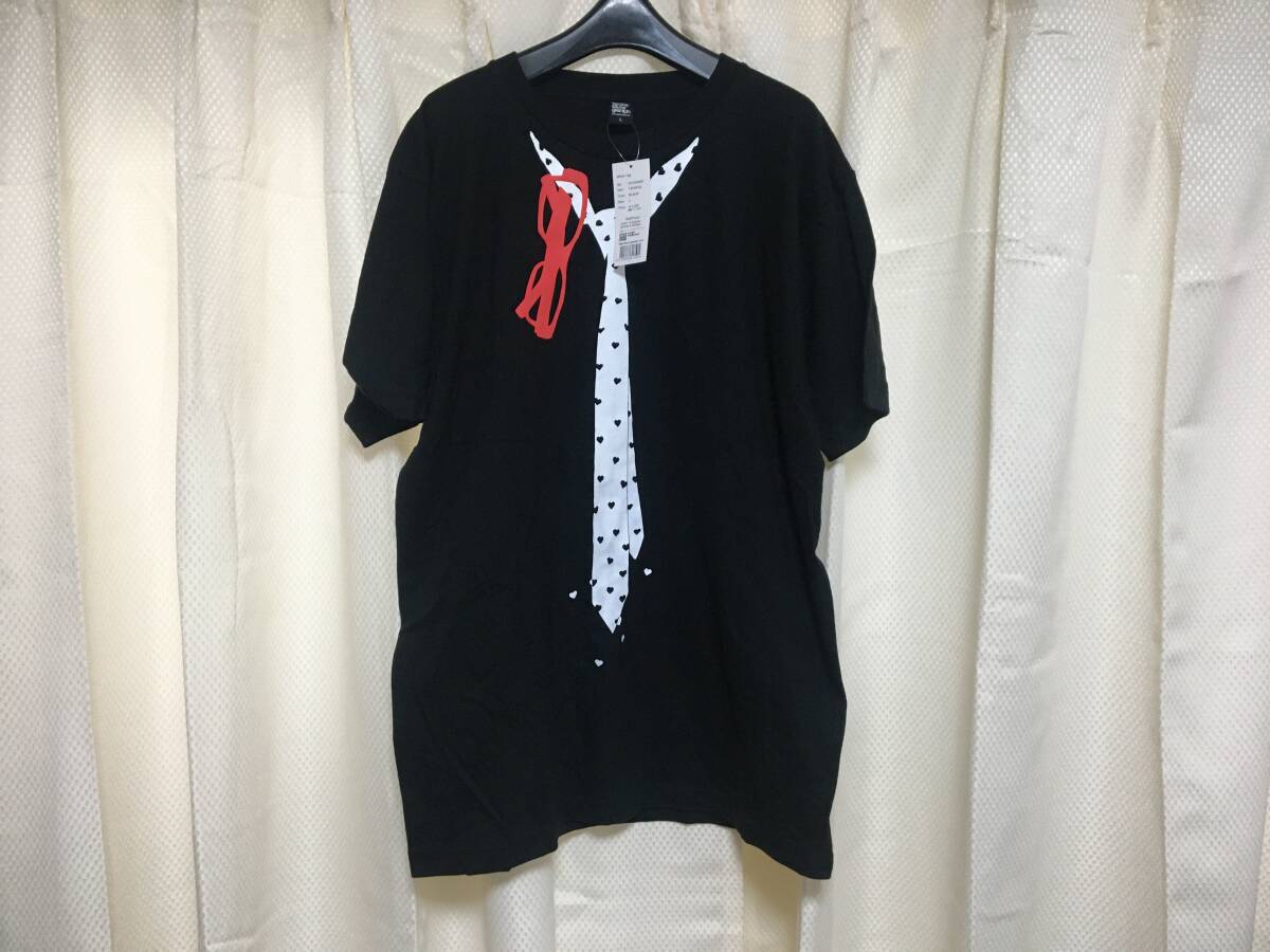 新品！graniph グラニフ ネクタイTシャツ サイズL 送料レターパックライト370円の画像1