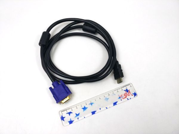 HDMI to VGA変換ケーブル アダプター 1.5M_画像6