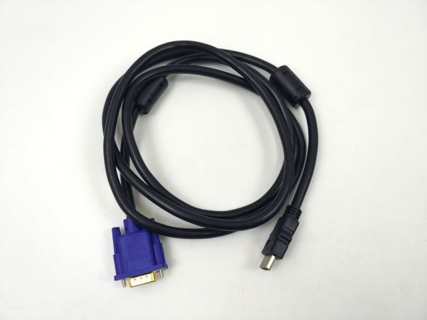 HDMI to VGA変換ケーブル アダプター 1.5M_画像1