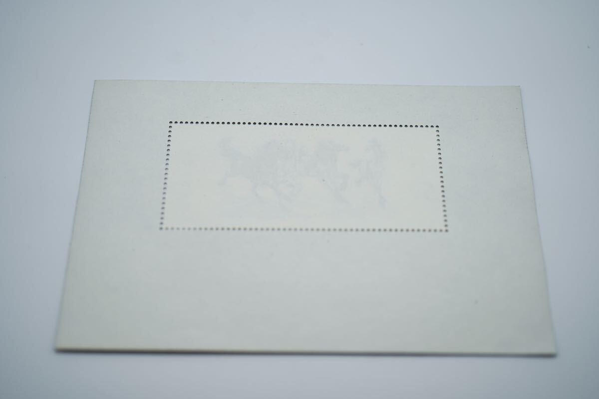 中国切手 T28 徐悲鴻 奔馬 小型シート 10種完 消印なしの画像8
