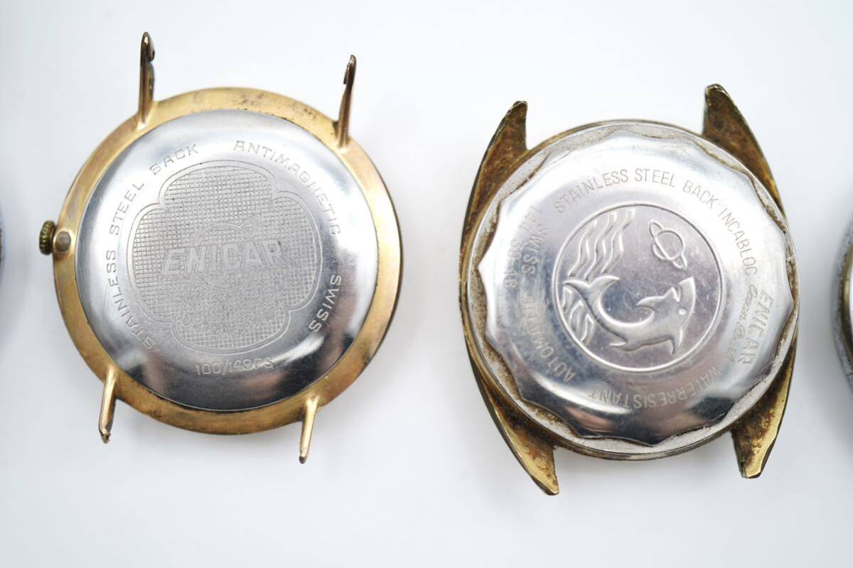 ENICAR STAR JEWELSenikaHERODIA AEON Nigi machine clock pocket watch 5 point present condition goods 