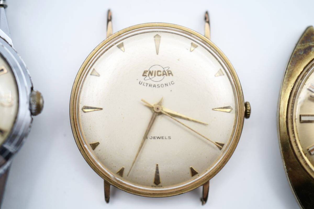 ENICAR STAR JEWELSenikaHERODIA AEON Nigi machine clock pocket watch 5 point present condition goods 