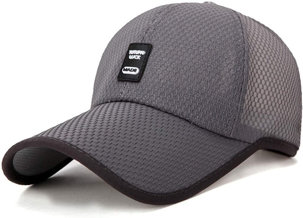 キャップ メンズ メッシュ通気構造 軽量 速乾性熱中症対策 速乾性 帽子 通気性抜群 UVカット メッシュキャップ 野球帽 -ブラックの画像10