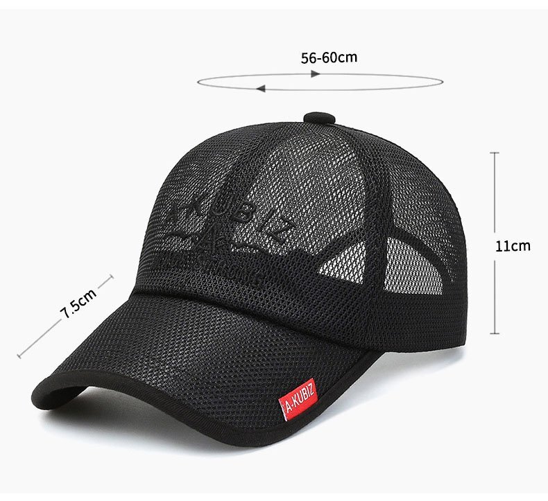 キャップ メンズ 帽子メッシュキャップ 通気構造 熱中症対策 夏 通気性あり UVカット 紫外線対策 日よけ 野球帽-グレーの画像7