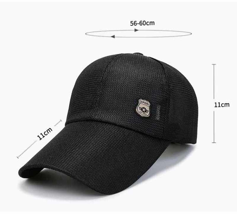 キャップ メンズ メッシュ通気構造 夏新品 UVカット帽子 通気性抜群 日焼け防止 紫外線対策 野球帽スポーツ帽子 調節可能 -ネイビーの画像5
