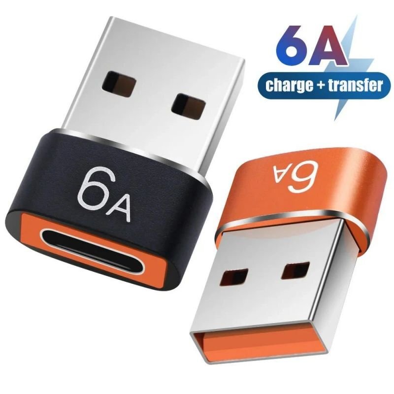 USB Type C（メス）to USB 3.0（オス）変換アダプタ 両面USB 3.0 高速データ伝送 6a 高速充電 iPhone ミニプロマックスAirpods iPadAir_画像1
