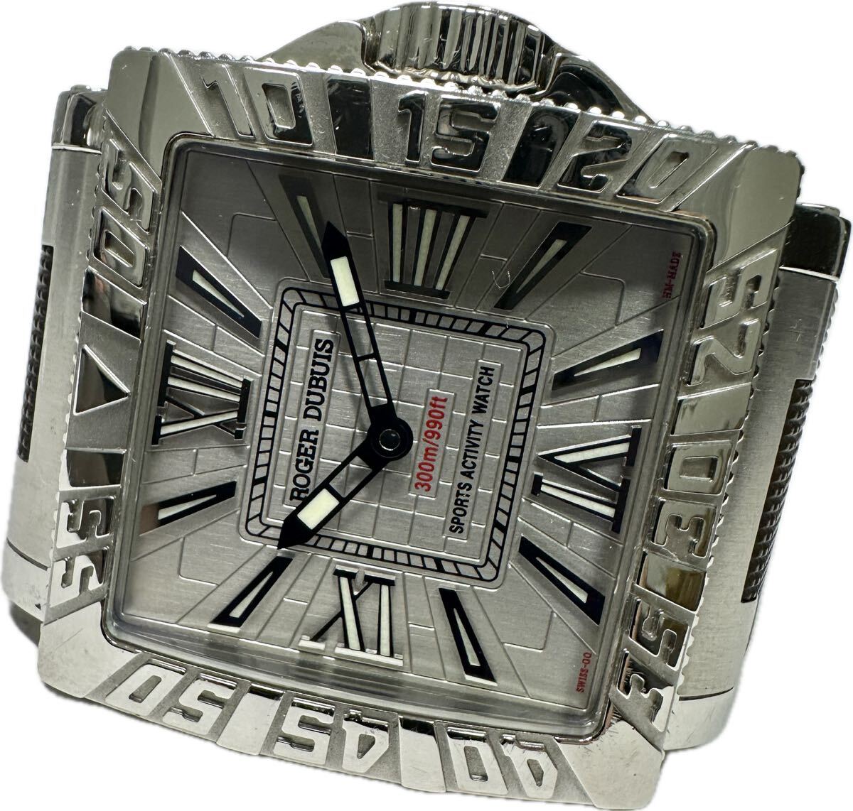 Y ROGER DUBUIS ロジェデュブイ アクアマーレ GA41 14 9/0 3.53 メンズ 自動巻き 裏スケ スクエアケース 時計 622533679