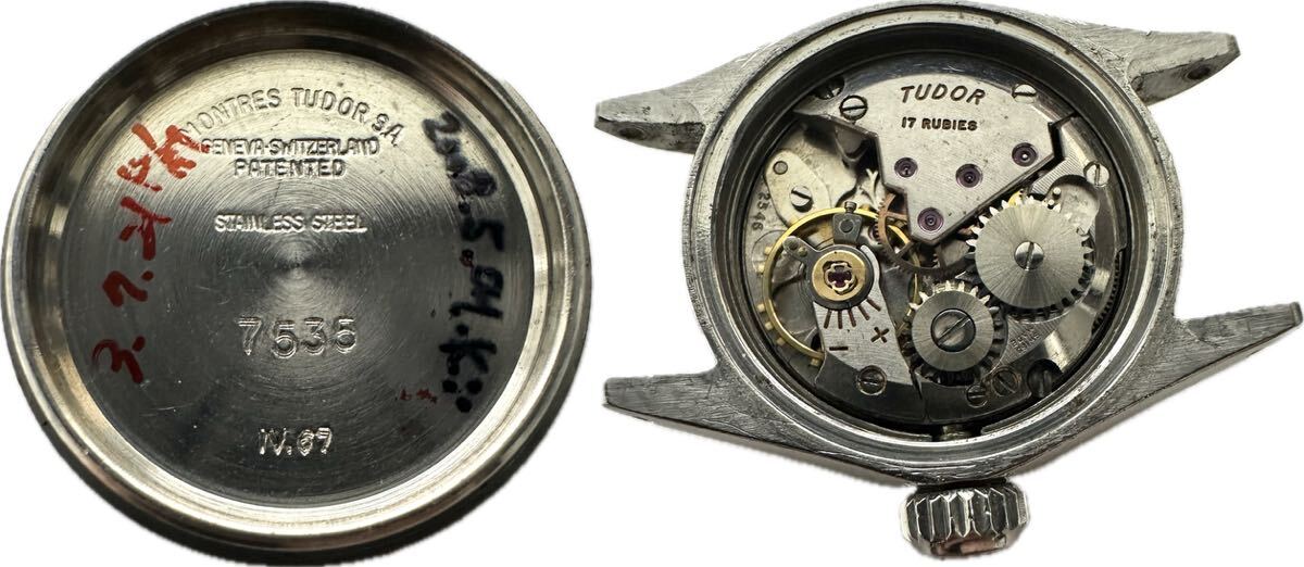 1 jpy ~ Y rare TUDOR Tudor oyster 7535/0 lady's hand winding original breath antique Vintage clock 62245285