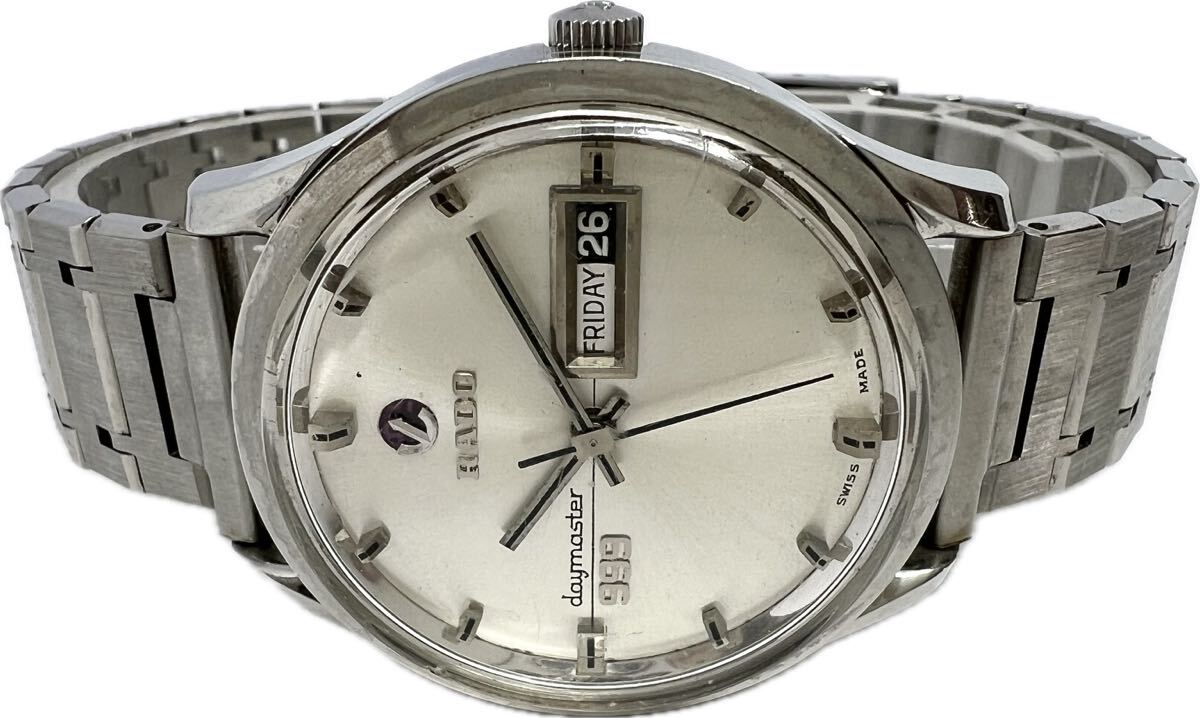 1 иен ~ H RADO Rado tei тормозные колодки 999 11778/1 мужской самозаводящиеся часы дата античный Vintage часы 62250799
