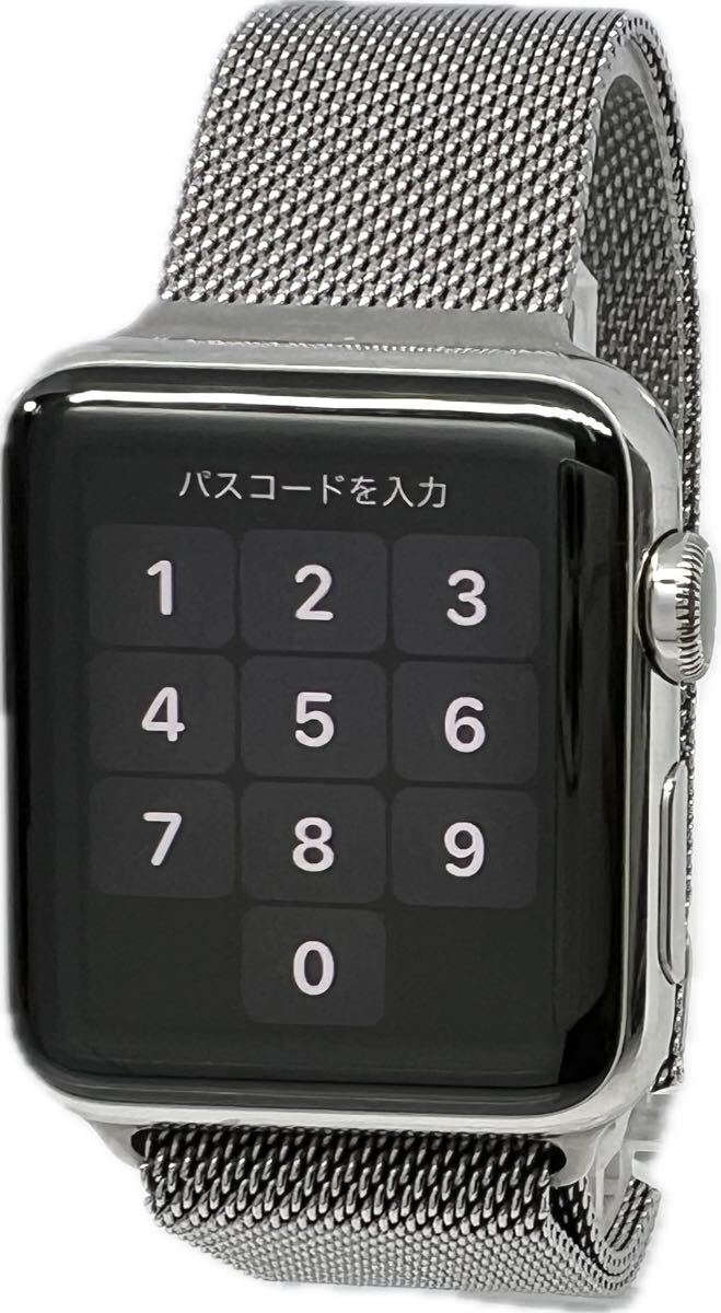 1円〜 H Apple Watch アップルウォッチ 初代 第1世代 38mm 316L スマートウォッチ メンズ レディース 充電式 ジャンク 時計 9213947_画像2